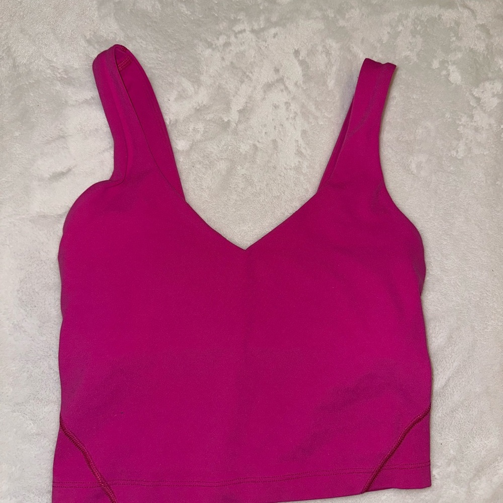 sonic pink align tank lululemon size 0